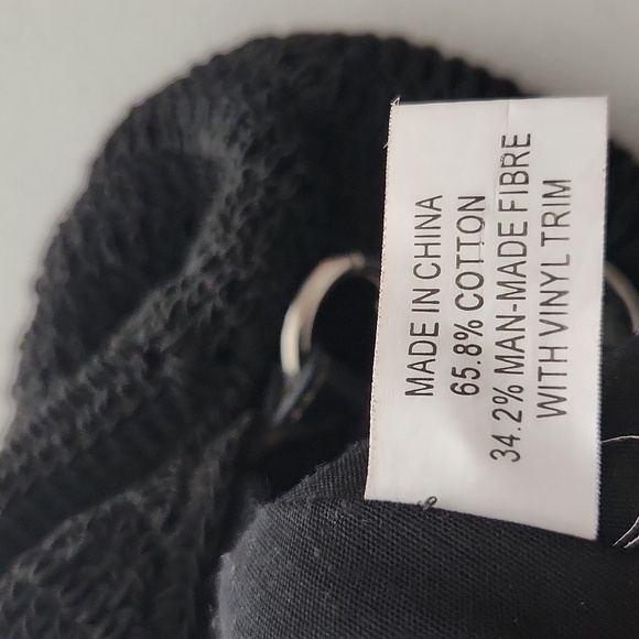 Crochet Purse Hobo Womens shoulder bag black flower - Picture 9 of 13